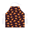 Hamburger Planet Pattern Print Adjustable Apron