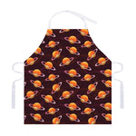 Hamburger Planet Pattern Print Adjustable Apron