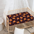 Hamburger Planet Pattern Print Baby Crib Sheet