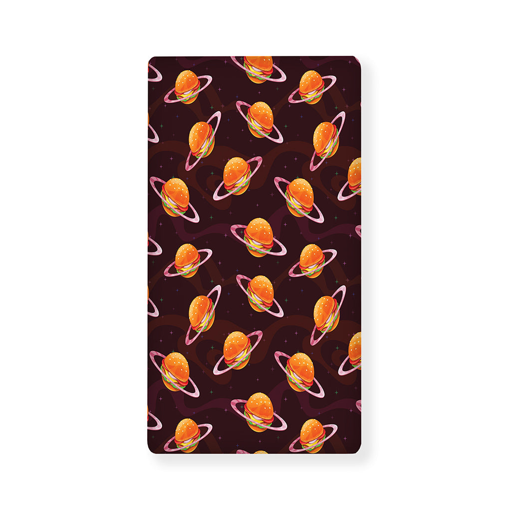 Hamburger Planet Pattern Print Baby Crib Sheet