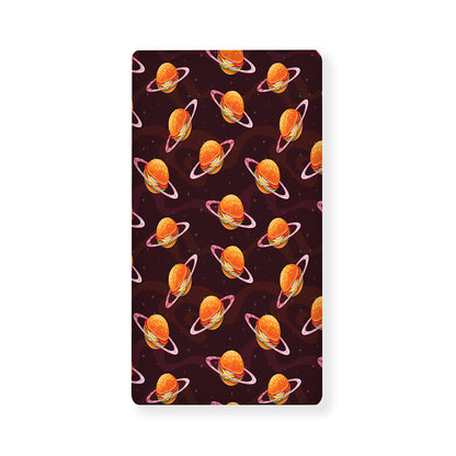 Hamburger Planet Pattern Print Baby Crib Sheet
