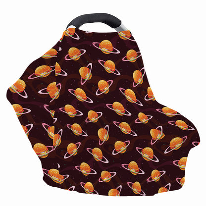 Hamburger Planet Pattern Print Baby Seat Cover