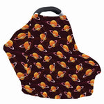 Hamburger Planet Pattern Print Baby Seat Cover
