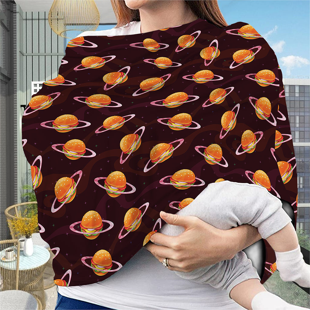 Hamburger Planet Pattern Print Baby Seat Cover