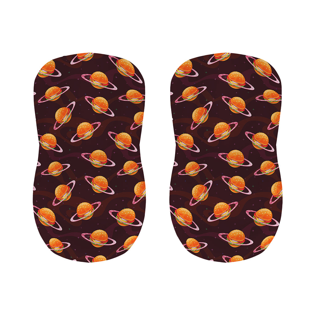 Hamburger Planet Pattern Print Bar Stool Covers