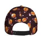 Hamburger Planet Pattern Print Baseball Cap