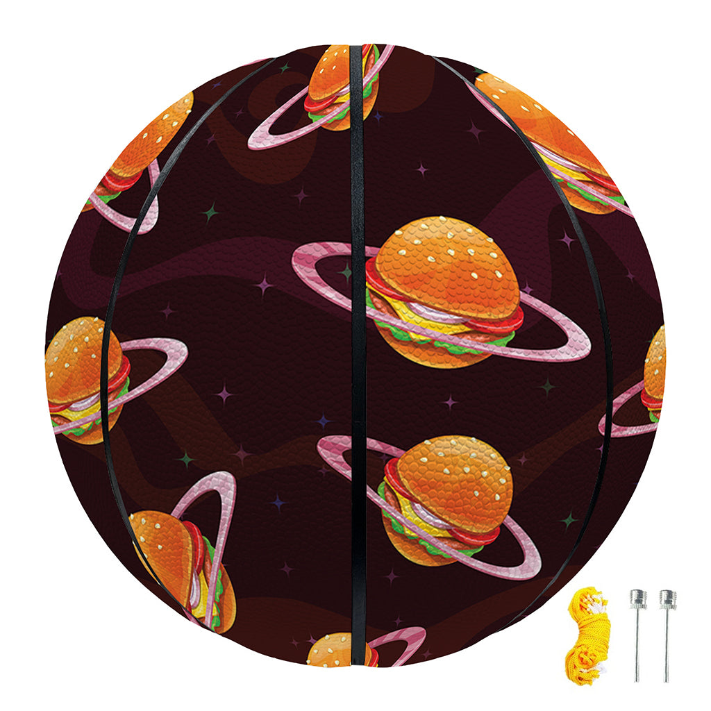Hamburger Planet Pattern Print Basketball