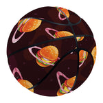Hamburger Planet Pattern Print Basketball