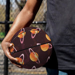 Hamburger Planet Pattern Print Basketball