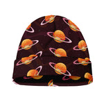 Hamburger Planet Pattern Print Beanie