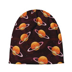 Hamburger Planet Pattern Print Beanie
