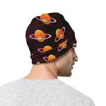 Hamburger Planet Pattern Print Beanie