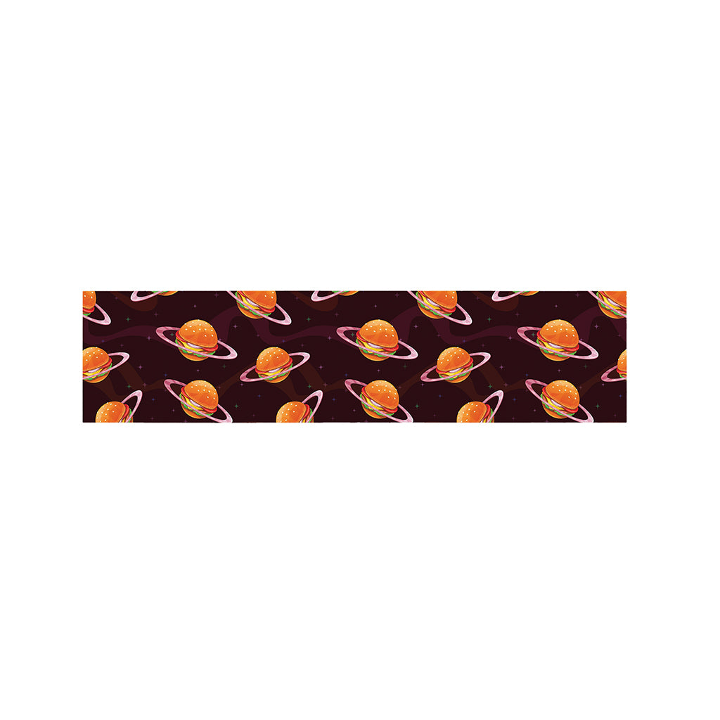 Hamburger Planet Pattern Print Bed Runner