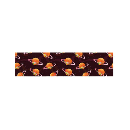Hamburger Planet Pattern Print Bed Runner