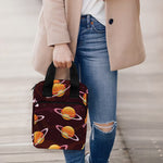 Hamburger Planet Pattern Print Bible Tote Bag