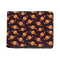 Hamburger Planet Pattern Print Bifold Wallet