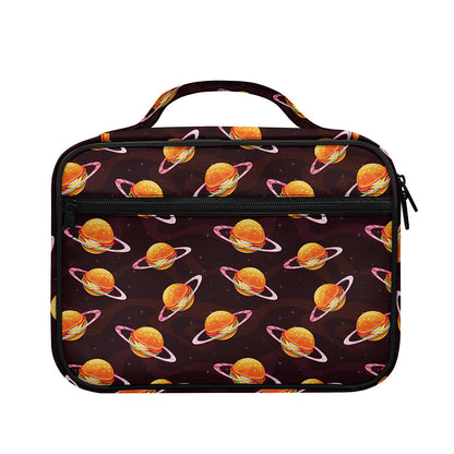Hamburger Planet Pattern Print Briefcase Bible Bag