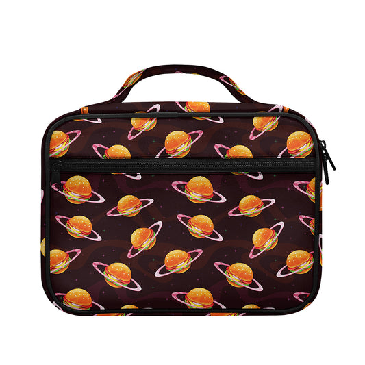 Hamburger Planet Pattern Print Briefcase Bible Bag