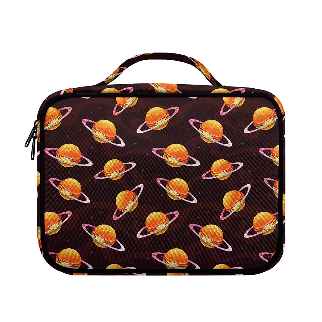 Hamburger Planet Pattern Print Briefcase Bible Bag