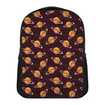 Hamburger Planet Pattern Print Casual Backpack