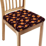 Hamburger Planet Pattern Print Chair Cushion Cover