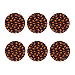 Hamburger Planet Pattern Print Coaster Set