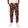 Hamburger Planet Pattern Print Cotton Sweatpants