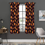 Hamburger Planet Pattern Print Curtain