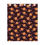 Hamburger Planet Pattern Print Curtain