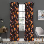 Hamburger Planet Pattern Print Curtain