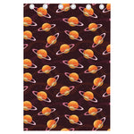 Hamburger Planet Pattern Print Curtain