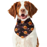 Hamburger Planet Pattern Print Dog Bandana