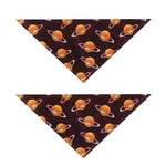 Hamburger Planet Pattern Print Dog Bandana