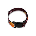 Hamburger Planet Pattern Print Dog Collar