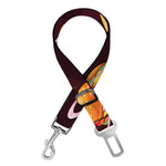 Hamburger Planet Pattern Print Dog Seat Belt
