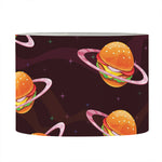 Hamburger Planet Pattern Print Drum Lamp Shade