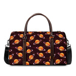 Hamburger Planet Pattern Print Duffle Bag