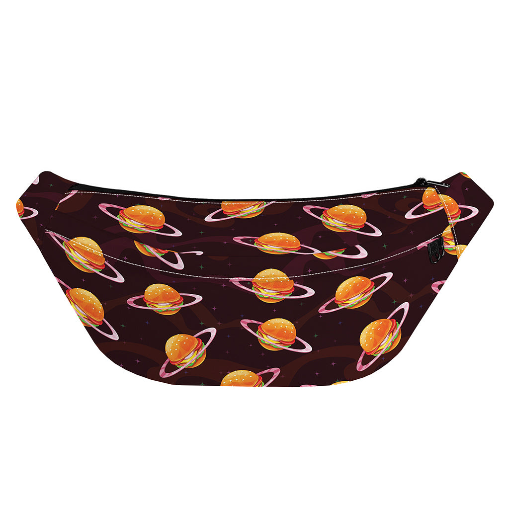 Hamburger Planet Pattern Print Fanny Pack