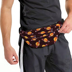 Hamburger Planet Pattern Print Fanny Pack