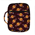 Hamburger Planet Pattern Print Front Pocket Bible Bag
