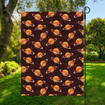 Hamburger Planet Pattern Print Garden Flag