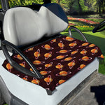Hamburger Planet Pattern Print Golf Cart Seat Cover