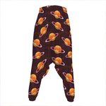 Hamburger Planet Pattern Print Hammer Pants