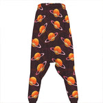 Hamburger Planet Pattern Print Hammer Pants