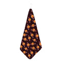 Hamburger Planet Pattern Print Hand Towel