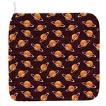 Hamburger Planet Pattern Print Hand Towel