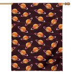 Hamburger Planet Pattern Print House Flag