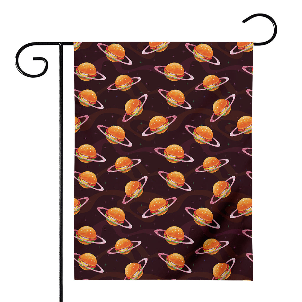 Hamburger Planet Pattern Print House Flag