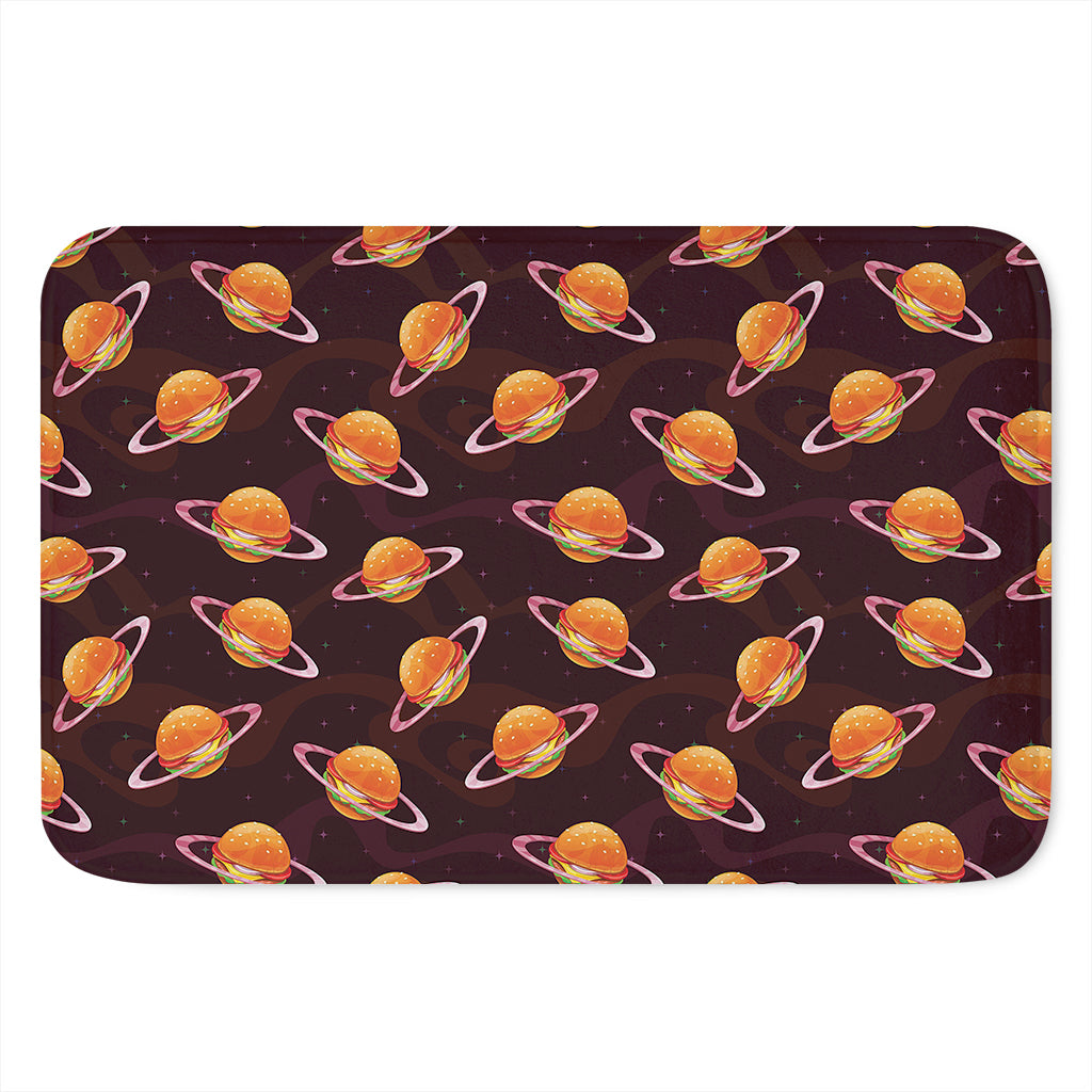 Hamburger Planet Pattern Print Indoor Door Mat