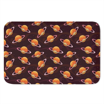 Hamburger Planet Pattern Print Indoor Door Mat